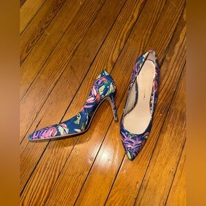 Jessica Simpson Multicolor Floral Heels